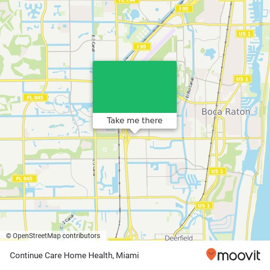 Mapa de Continue Care Home Health