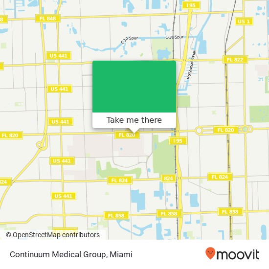 Mapa de Continuum Medical Group