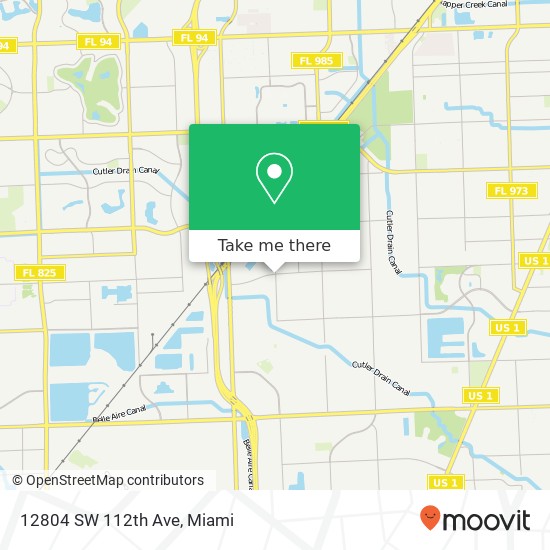 12804 SW 112th Ave map
