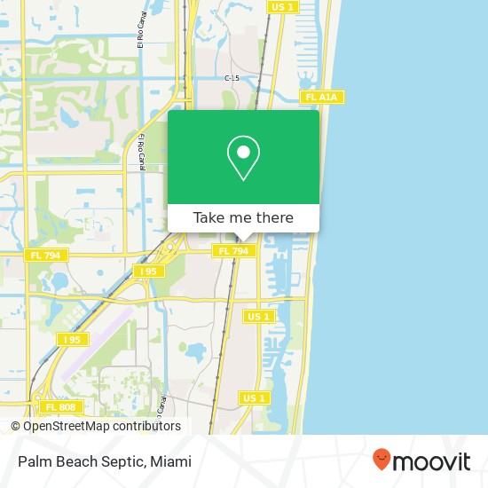 Palm Beach Septic map