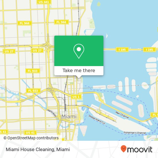 Mapa de Miami House Cleaning