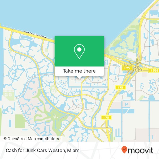 Mapa de Cash for Junk Cars Weston