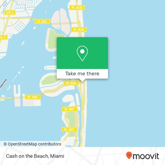 Cash on the Beach map