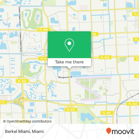 Mapa de Berkel Miami