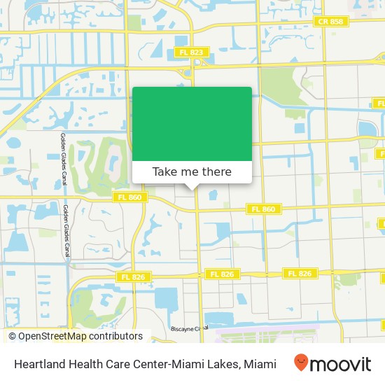 Mapa de Heartland Health Care Center-Miami Lakes