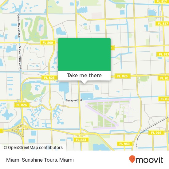 Mapa de Miami Sunshine Tours