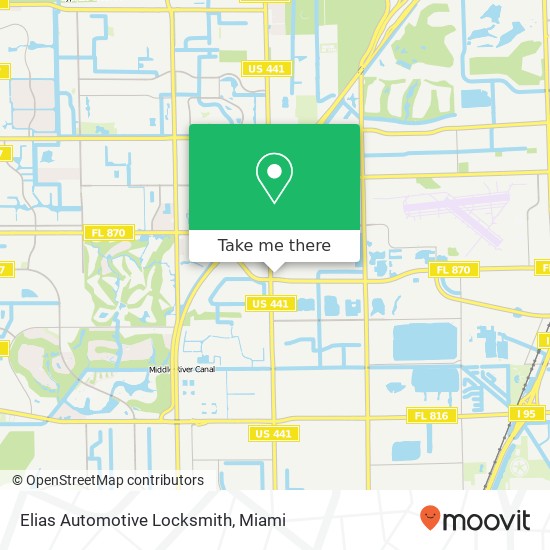 Elias Automotive Locksmith map