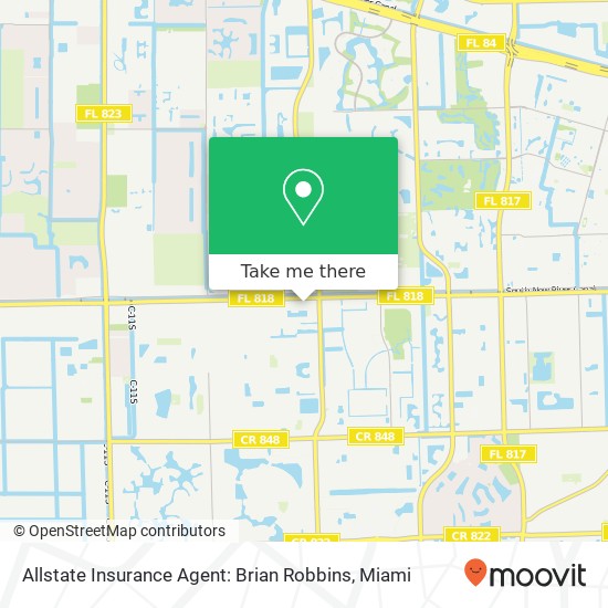 Mapa de Allstate Insurance Agent: Brian Robbins