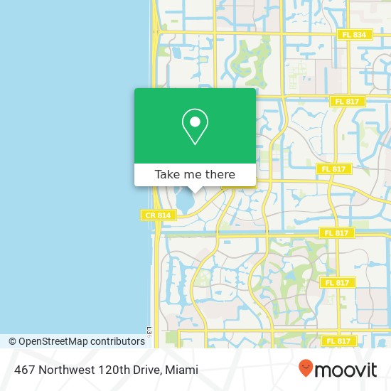 467 Northwest 120th Drive map