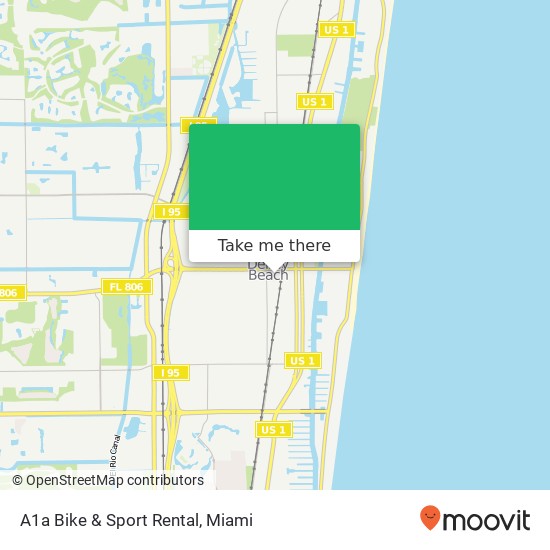 A1a Bike & Sport Rental map