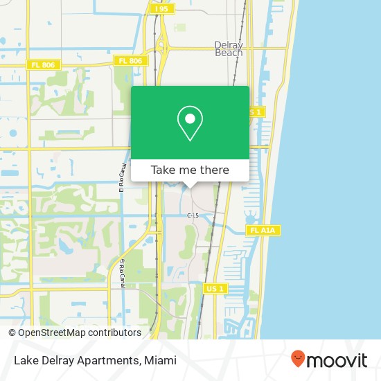 Lake Delray Apartments map