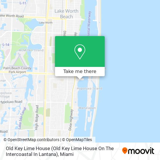 Old Key Lime House (Old Key Lime House On The Intercoastal In Lantana) map