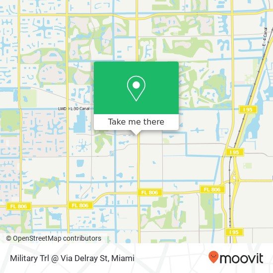Military Trl @ Via Delray St map