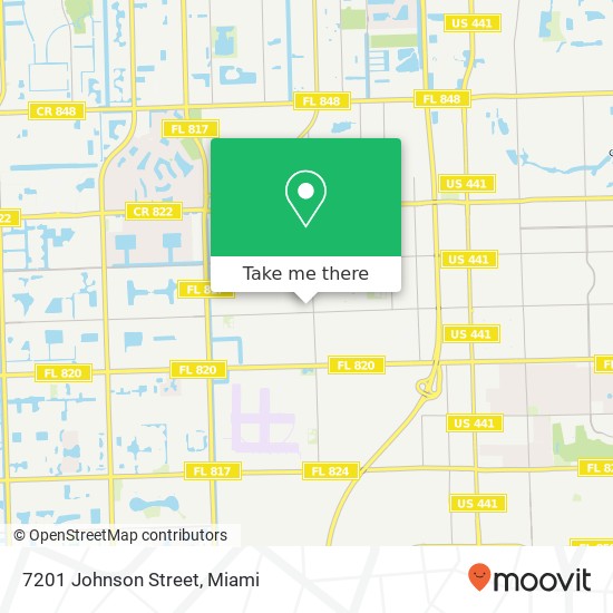 7201 Johnson Street map