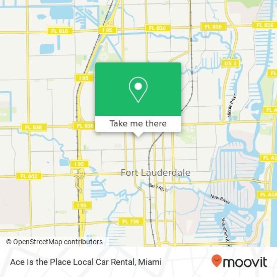 Mapa de Ace Is the Place Local Car Rental