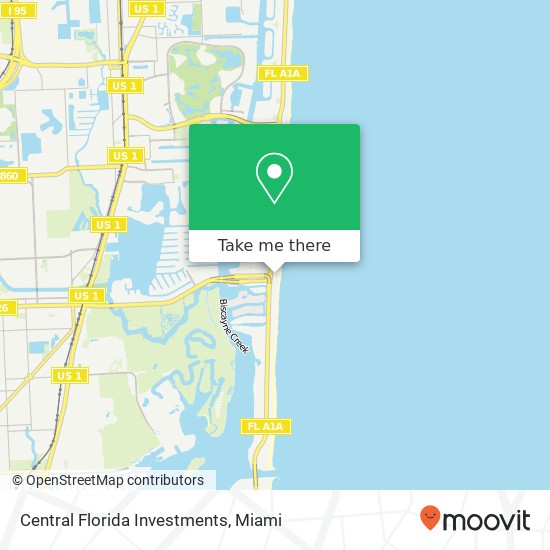 Mapa de Central Florida Investments