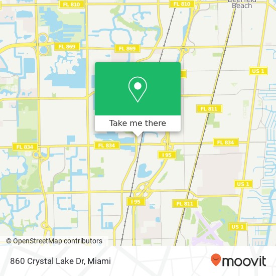 Mapa de 860 Crystal Lake Dr