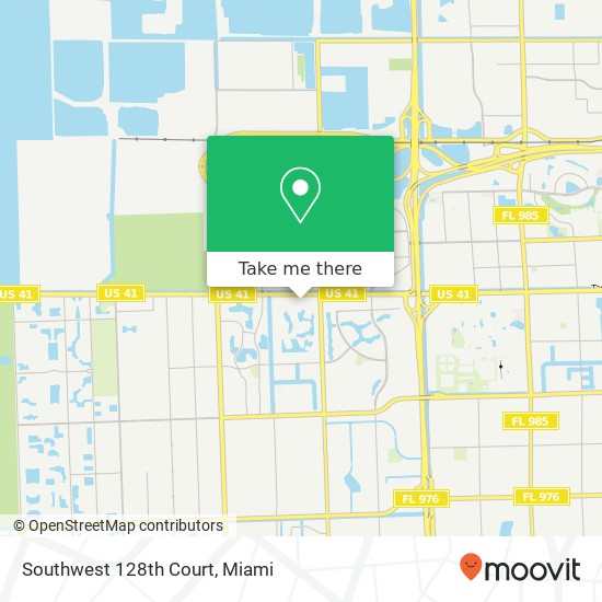 Mapa de Southwest 128th Court