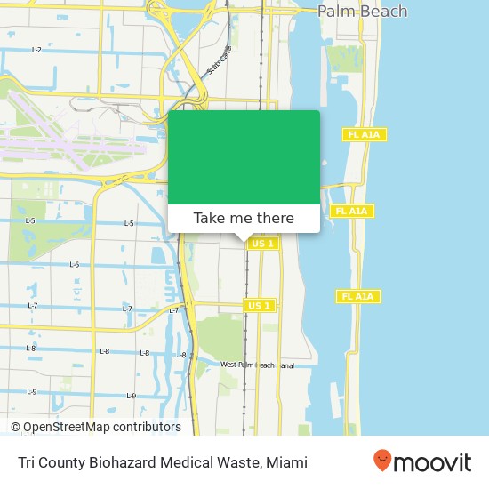 Mapa de Tri County Biohazard Medical Waste