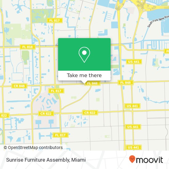 Sunrise Furniture Assembly map