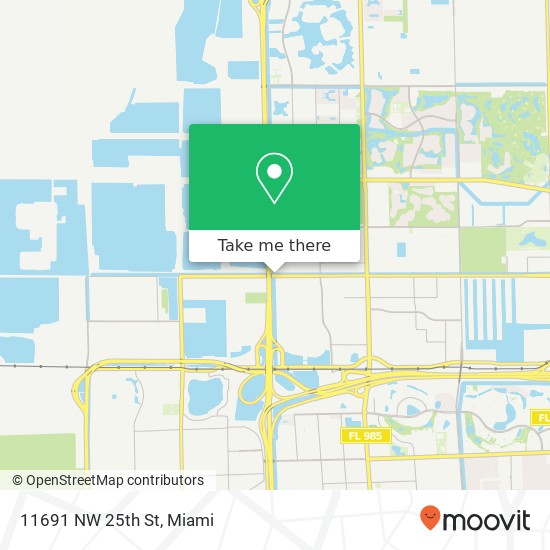 11691 NW 25th St map