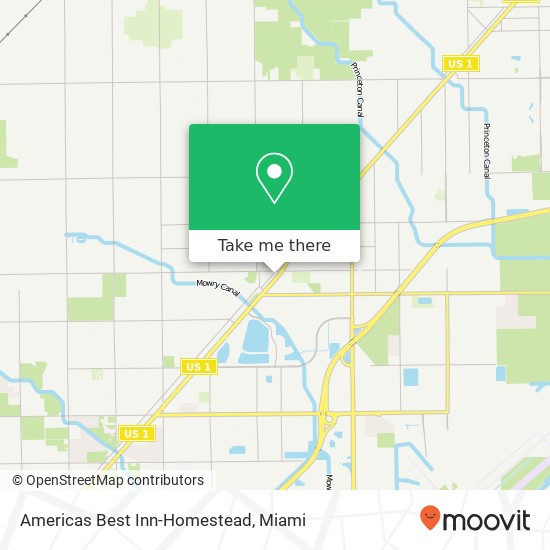 Mapa de Americas Best Inn-Homestead