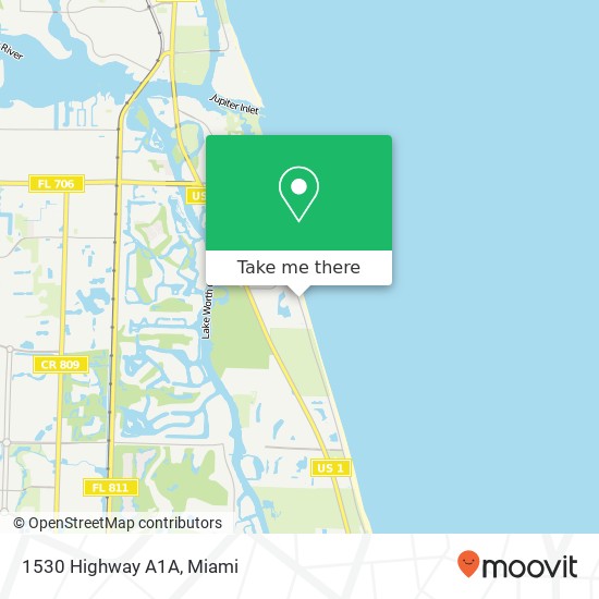 1530 Highway A1A map