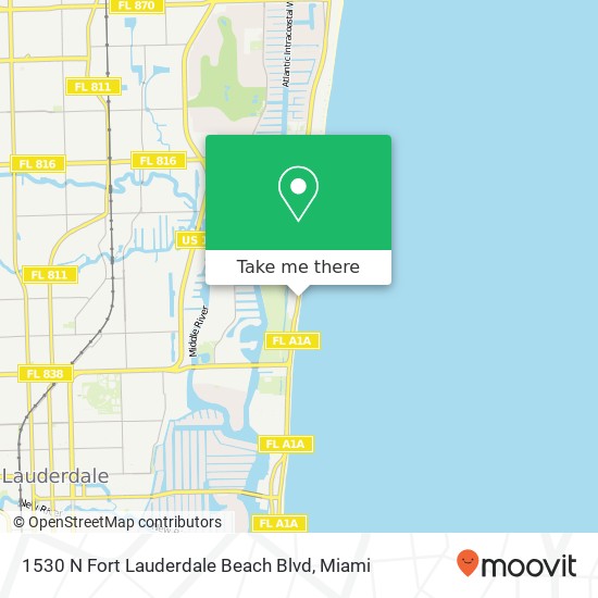 1530 N Fort Lauderdale Beach Blvd map