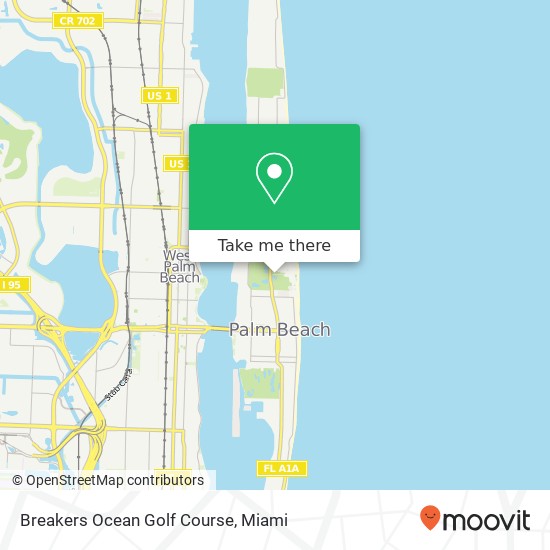 Breakers Ocean Golf Course map