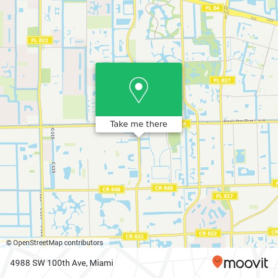 Mapa de 4988 SW 100th Ave