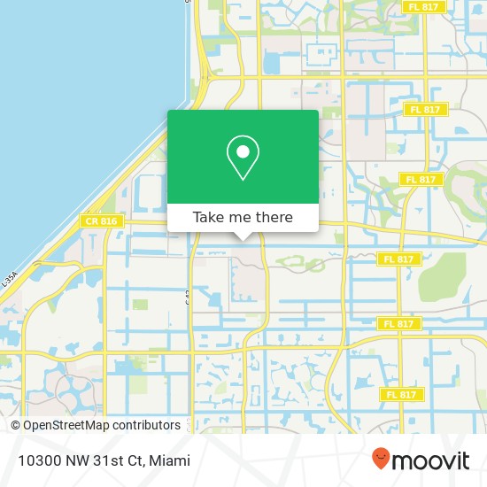 10300 NW 31st Ct map