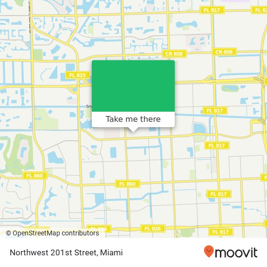 Northwest 201st Street map