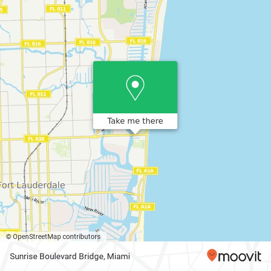 Sunrise Boulevard Bridge map