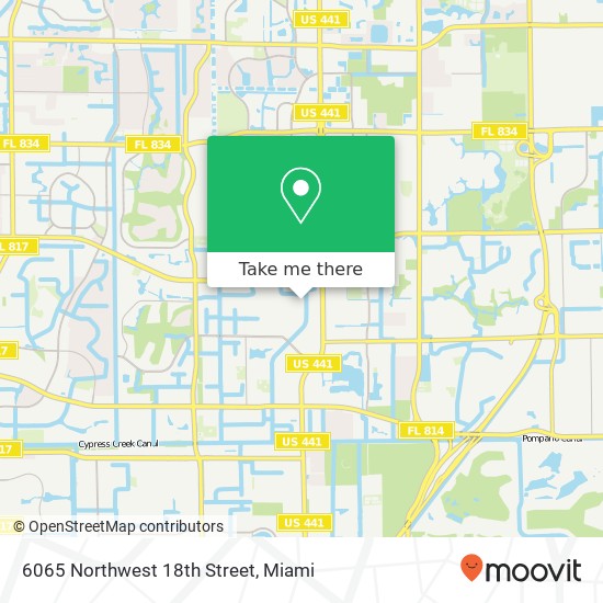 6065 Northwest 18th Street map
