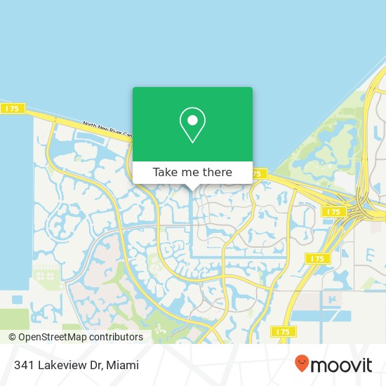 Mapa de 341 Lakeview Dr