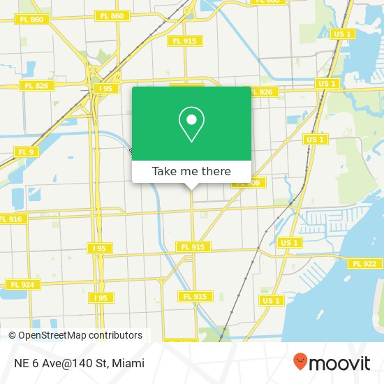 NE 6 Ave@140 St map