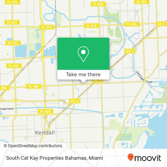 South Cat Kay Properties Bahamas map