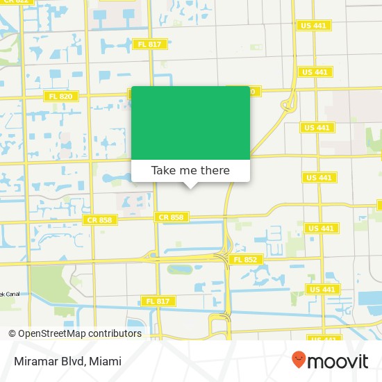 Miramar Blvd map