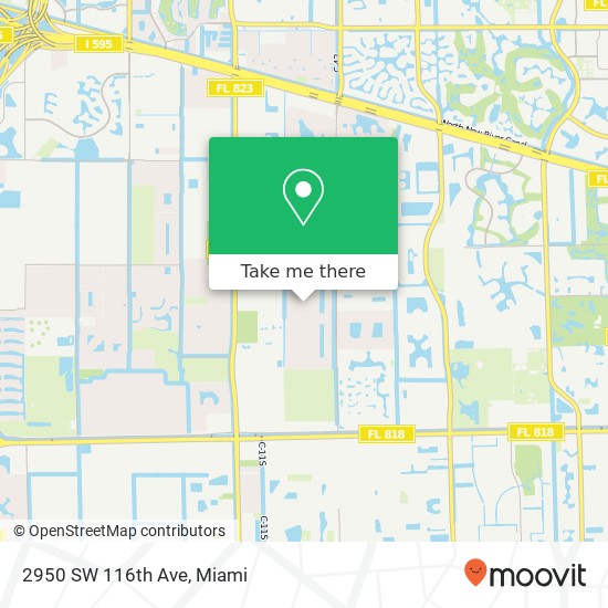 2950 SW 116th Ave map