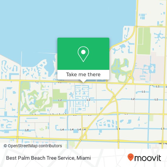 Best Palm Beach Tree Service map