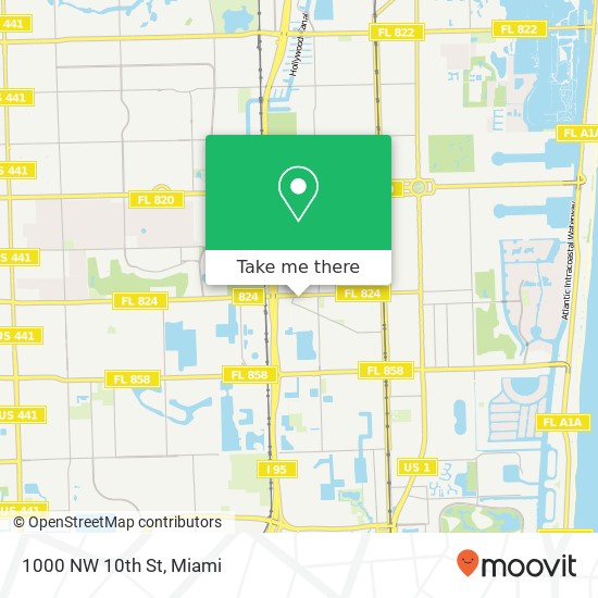 1000 NW 10th St map