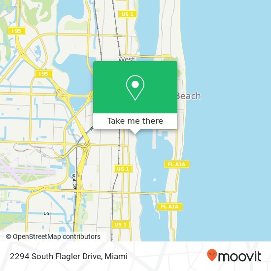 2294 South Flagler Drive map