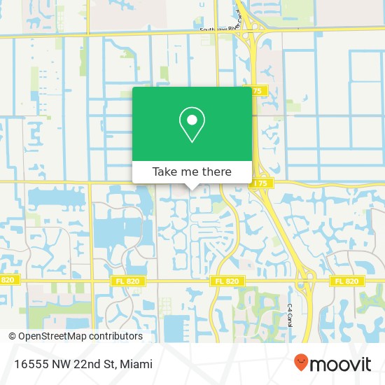 Mapa de 16555 NW 22nd St