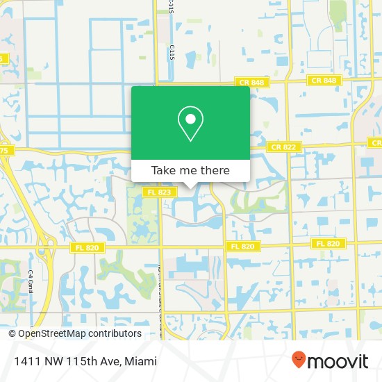 1411 NW 115th Ave map