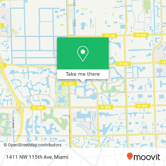 Mapa de 1411 NW 115th Ave