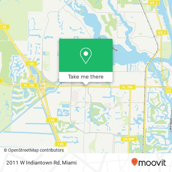 2011 W Indiantown Rd map