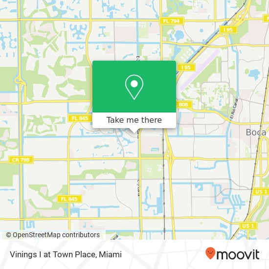Vinings I at Town Place map