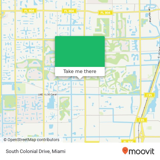 South Colonial Drive map