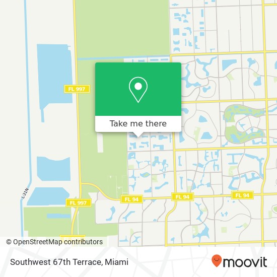 Mapa de Southwest 67th Terrace