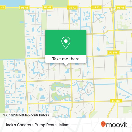 Jack's Concrete Pump Rental map